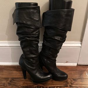 Jessica Simpson leather slouch boots
